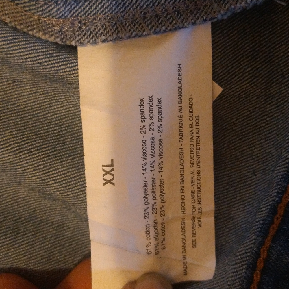 NWT Social Standard by Sanctuary Women's Jean Jacket Size:XXL - Picture 3 of 11